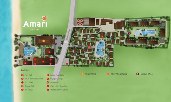 Plan d’accès - Amari Koh Samui