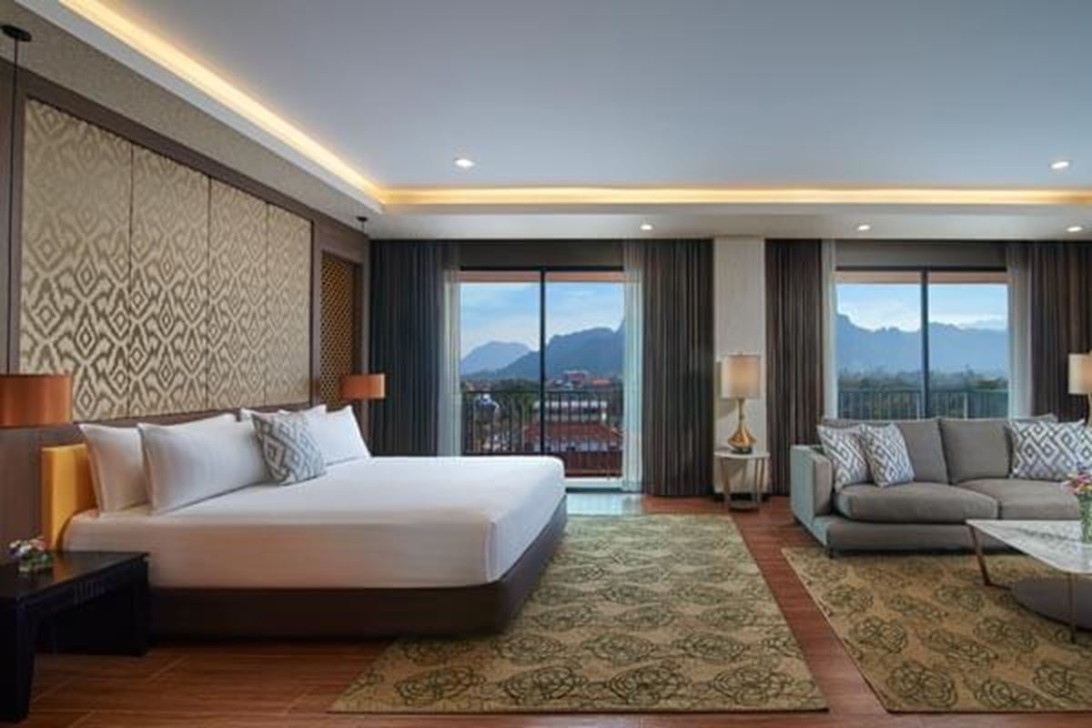 Suite Exécutive Une Chambre Vue Rivière avec Balcon - Amari Vang Vieng