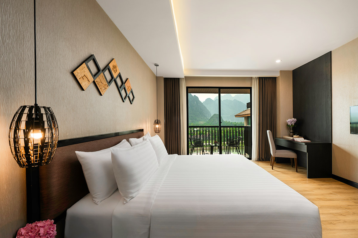 Chambre Supérieure Vue Rivière avec Balcon - Amari Vang Vieng