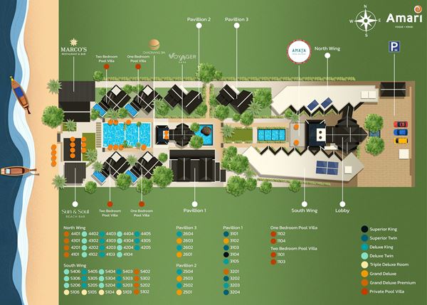 Plan d’accès - Amari Vogue Krabi